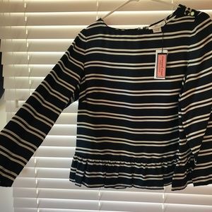Vineyard Vines Tops - Vineyard Vibes Silk Peplum Top Vineyard Vines Tops - Vineyard Vibes Silk Peplum Top